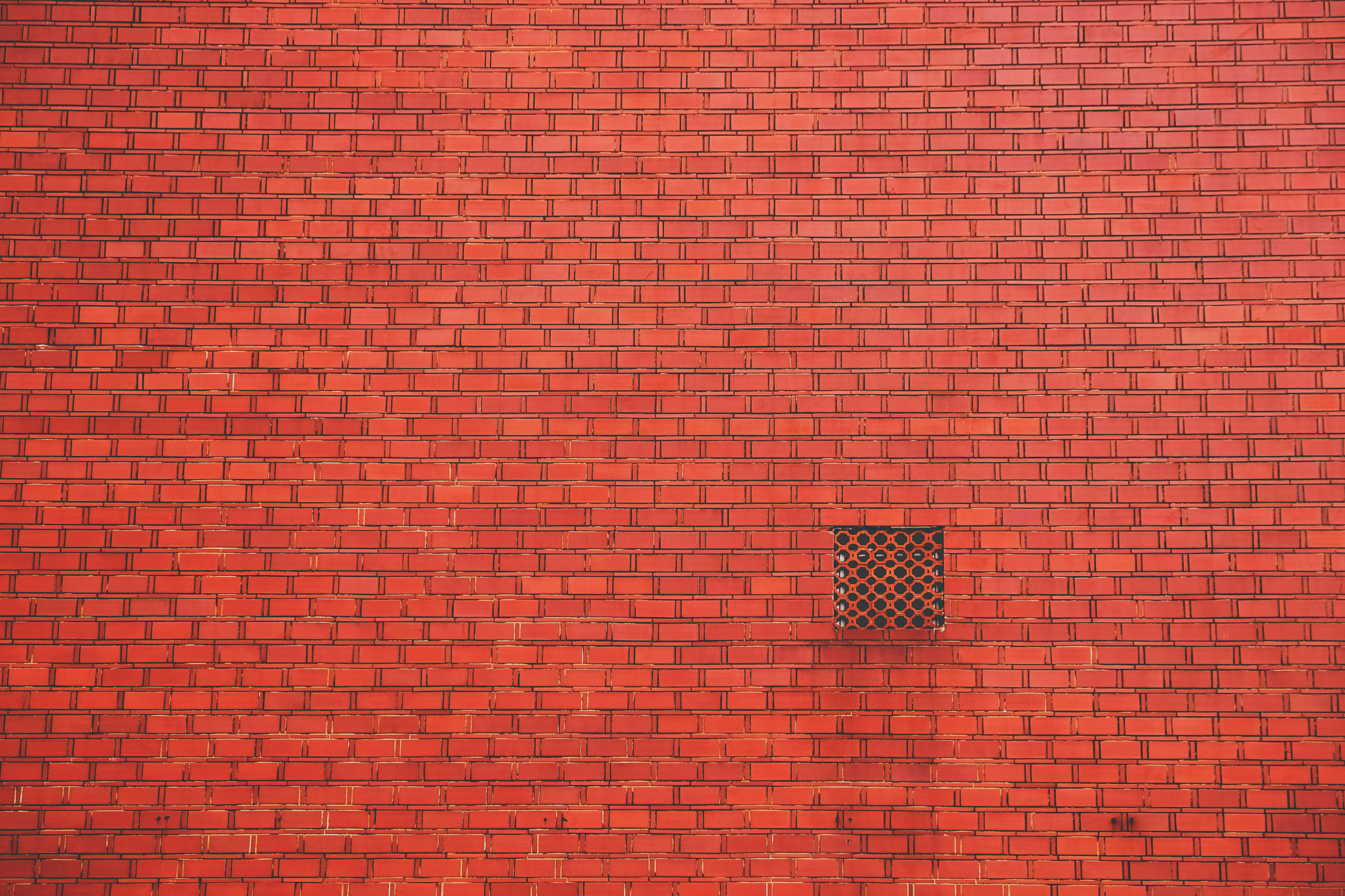 orange brick wall